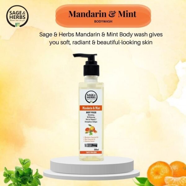 Sage & Herbs Natural Bath Essential Mandarin - Image 2