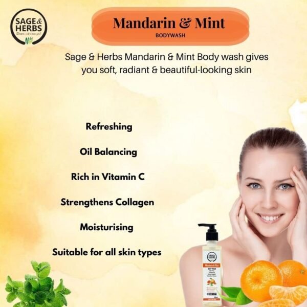 Sage & Herbs Natural Bath Essential Mandarin - Image 5