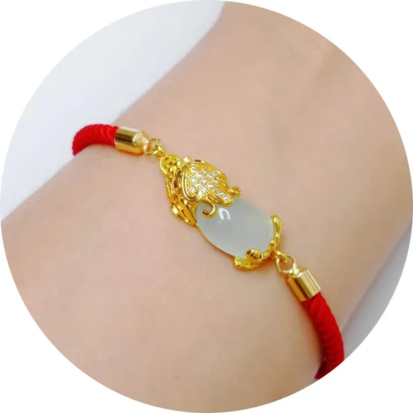 Tyaa Jewelry Red String 24k Gold - Image 3